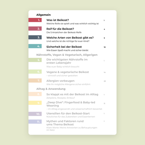 BeikostSicher-Ratgeber von KidsDoc – Inhaltsverzeichnis