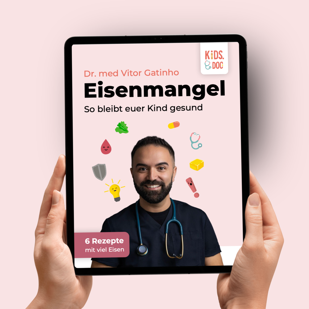 Eisenmangel-Ratgeber von KidsDoc – Titelseite