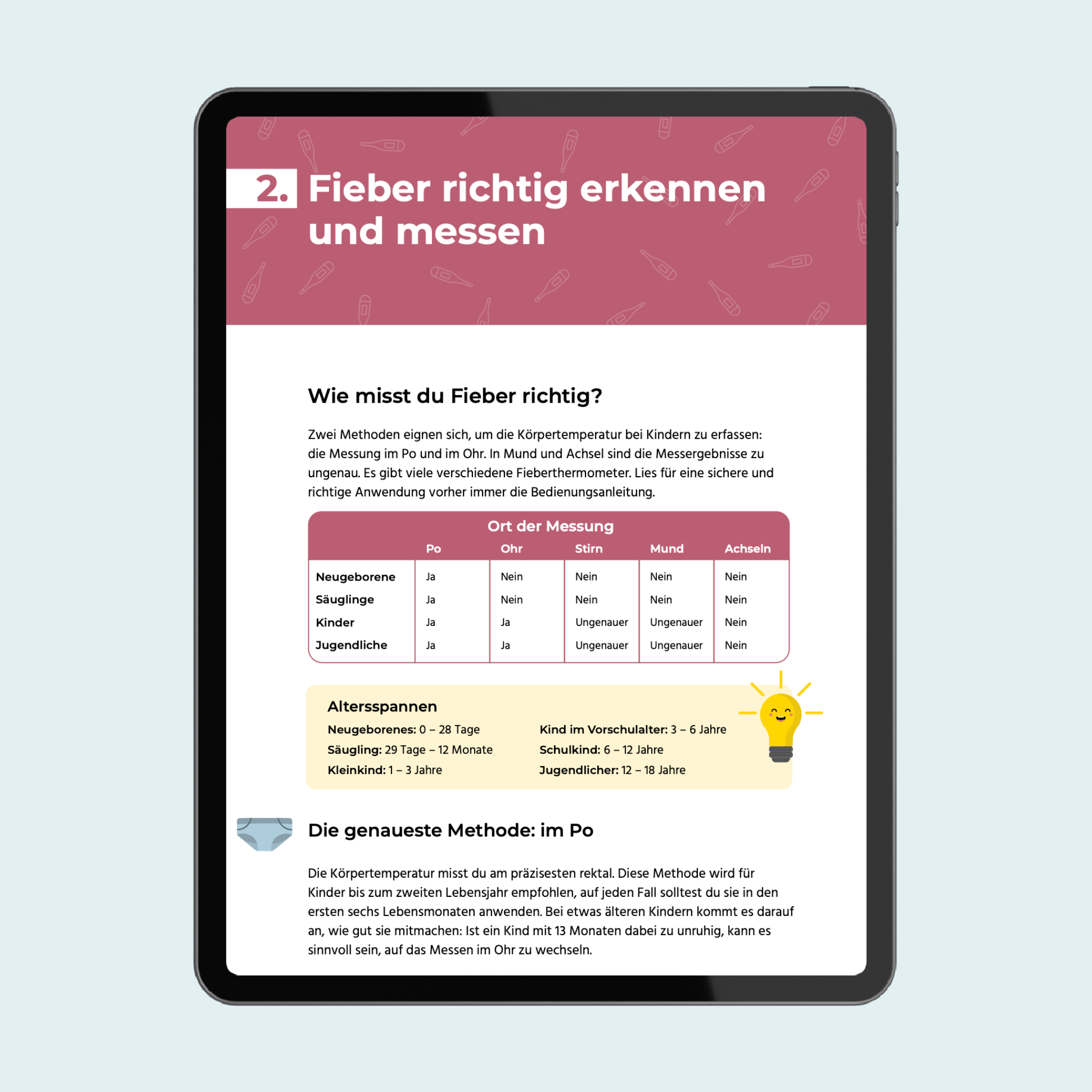Fieber Ratgeber: Alles über Fieber bei Kindern
