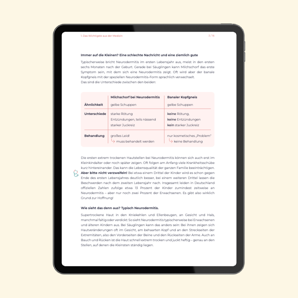 Neurodermits-Ratgeber bei Kindern: Verstehen und richtig behandeln (17 Seiten)