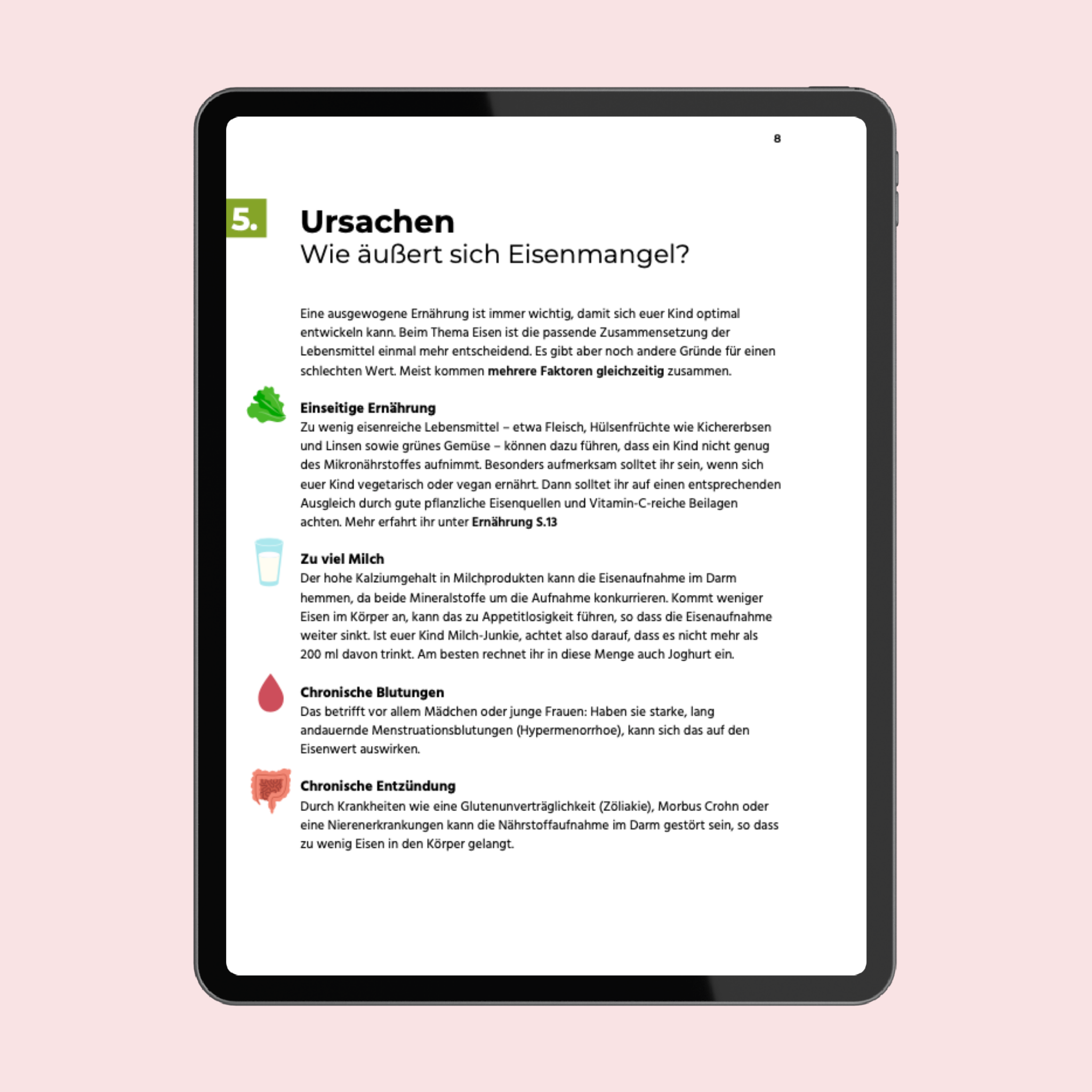 Eisenmangel Ratgeber: So bleibt euer Kind gesund (24 Seiten)