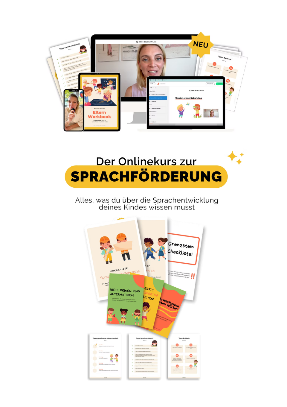 Sprachförderung Kursmaterialien Vorschau