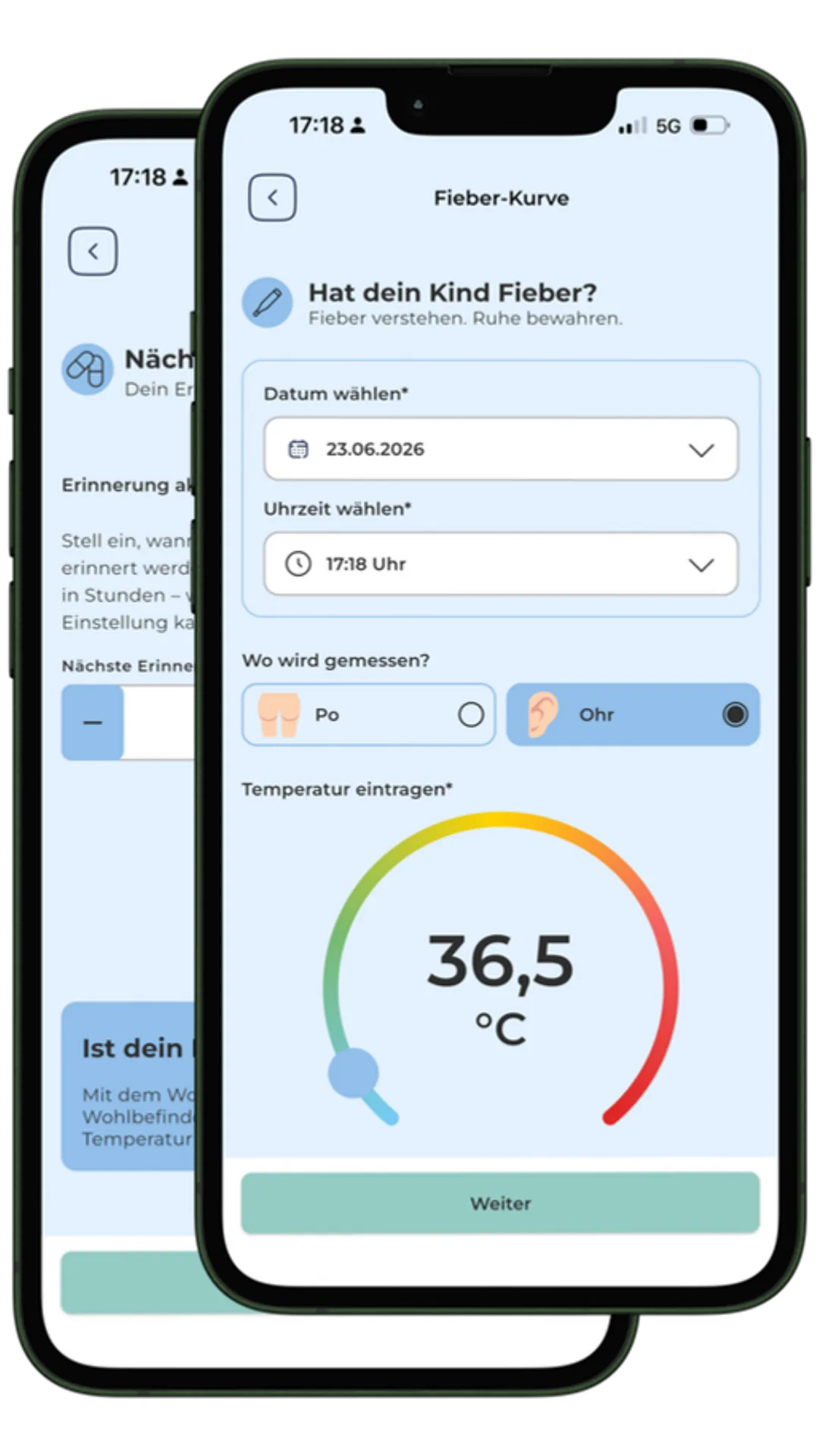 Kids Doc App Fieberkurve & Medikamenten-Tracker